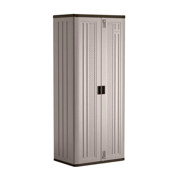 3-Shelf Resin Base Garage Cabinet Locker, Gray