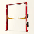 Two Post Car Lift Built to Handle 12,000 Lbs, Extra Height 167 Inch, Synchronized Hydraulic Drive, Red