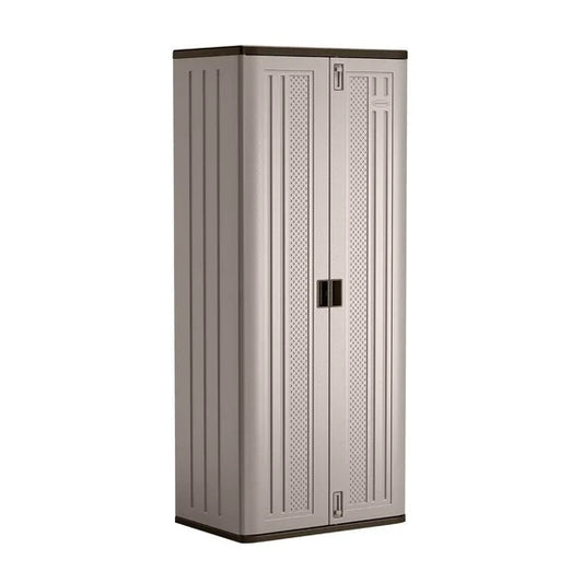 3-Shelf Resin Base Garage Cabinet Locker, Gray