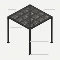 8 Ft. X 8 Ft. Matte Black Aluminum Pergola — How It Works