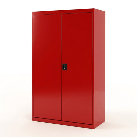 Elite Series 46 In. W X 72 In. H X 24 In. D 22-Gauge 5-Shelf Steel Freestanding Garage Storage Cabinet in Red — Studio Shot