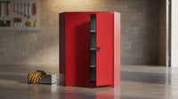 Elite Series 46 In. W X 72 In. H X 24 In. D 22-Gauge 5-Shelf Steel Freestanding Garage Storage Cabinet in Red — Lifestyle